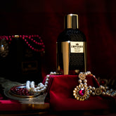 Majestic Perfumes India Emperor 100ML perfume bottle with elegant design and gold accents, displayed against a neutral background.