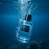 Majestic Perfumes India RIVA DEEP SEA 100ml perfume bottle with sleek design and deep blue color.