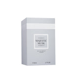 Majestic Musk 80ML perfume bottle from Majestic Perfumes India with a sleek design and elegant packaging.