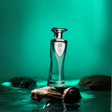 Vianne 100ML perfume bottle by Majestic Perfumes India, elegant glass container with intricate design and perfume sprayer.