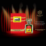 Majestic Perfumes India JANNAT AL FIRDOUS 20ML perfume bottle with elegant packaging and floral design.