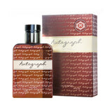 Autograph Homme 100ml perfume bottle by Majestic Perfumes India, featuring a sleek design and clear glass packaging.
