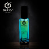 VOGUE perfume bottle by Majestic Perfumes India, elegant glass container with a sleek design and floral accents.