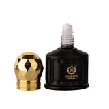 Majestic Perfumes India Precious Oud 10ml perfume bottle with intricate design and clear glass showcasing the luxurious fragrance inside.