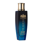 Majestic Perfumes India Spray Me Ocean 100ml bottle with ocean-inspired design and clear liquid fragrance inside.