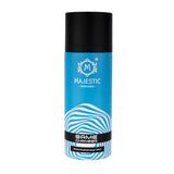 Majestic Perfumes India GAME CHANGER perfume bottle with sleek design and black and gold accents.