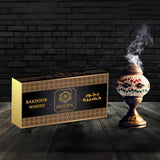 Majestic Perfumes India Bakhoor Woody scented incense block with a rich, aromatic woody fragrance for home use