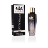 Majestic Perfumes India Spray Me Power 100ml perfume bottle with a sleek design and vibrant label.