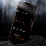 Dark Mist perfume bottle by Majestic Perfumes India, 100ml, with a sleek dark-colored design and elegant packaging.