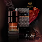 Dark Mist perfume bottle by Majestic Perfumes India, 100ml, with sleek dark packaging and elegant design.