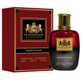 Majestic Perfumes India Brunette Blush 100ML perfume bottle with pink and gold design, displayed on a white background.