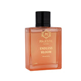 Majestic Perfumes India Endless Bloom 100ML perfume bottle with elegant floral design and clear glass showcasing the fragrance.