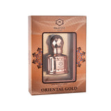 Majestic Perfumes India Oriental Gold 10ml perfume bottle with gold accents, elegant design, and floral fragrance details.