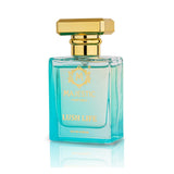 Majestic Perfumes India Lush Life 50ML perfume bottle with a sleek design and colorful floral label.