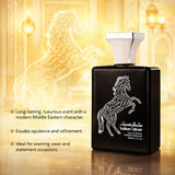 Majestic Perfumes India Sultan Silver 100ml perfume bottle with silver cap and elegant packaging.