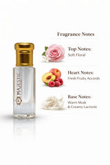 Sabaya 12ml perfume bottle by Majestic Perfumes India, sleek glass container with elegant label, ready for use.