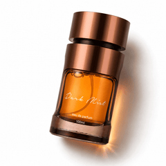 Dark Mist perfume bottle by Majestic Perfumes India, 100ml, with a sleek dark-colored design and elegant packaging.
