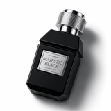 Majestic Black perfume bottle in 80ml, from Majestic Perfumes India, with a sleek black design and elegant labeling.
