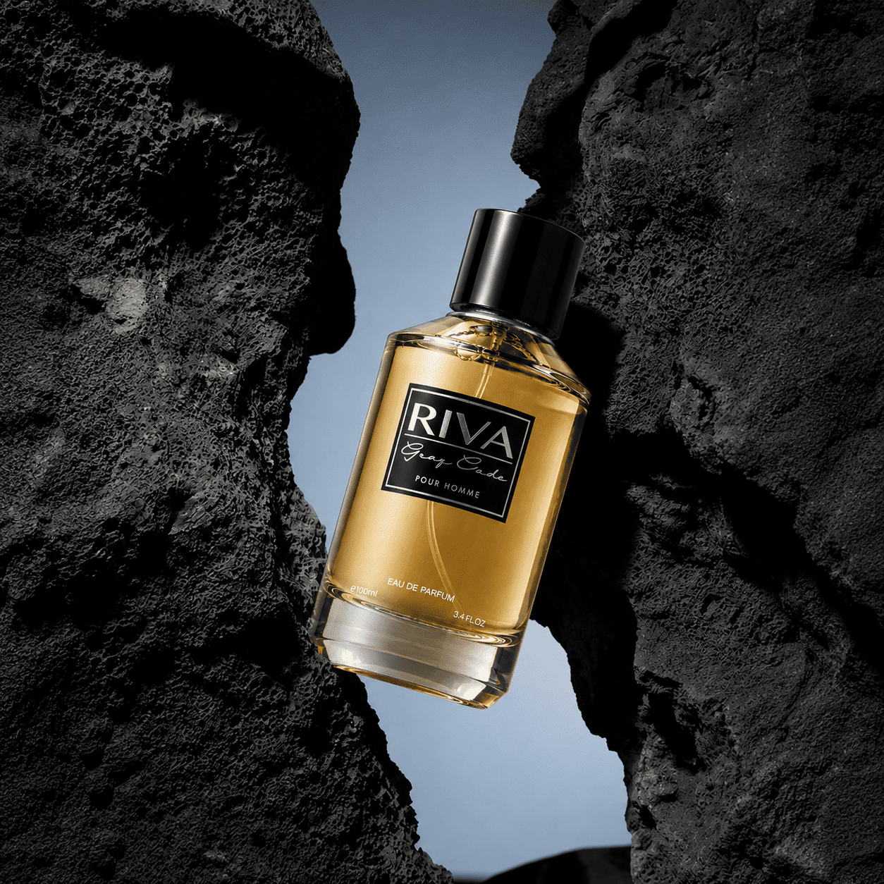 Majestic Perfumes India RIVA GREY CODE 100ml perfume bottle with sleek grey design and modern labeling.