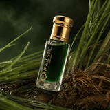 Majestic Perfumes India Ruh Khus 12ml perfume bottle with clear packaging and elegant design for aromatic scent.