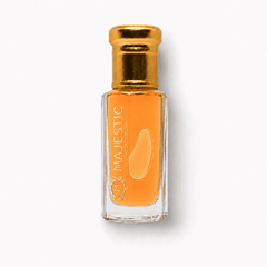 Majestic Perfumes India AURUM 12ML perfume bottle with elegant packaging and silver accents.