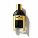 Majestic Perfumes India Emperor 100ML fragrance bottle with sleek design and elegant cap on a white background.