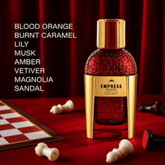 Majestic Perfumes India Empress 100ML perfume bottle with elegant design and floral fragrance details.