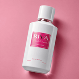 Majestic Perfumes India RIVA PINK DREAM 100ml perfume bottle with pink and gold design, elegant packaging, and floral accents.