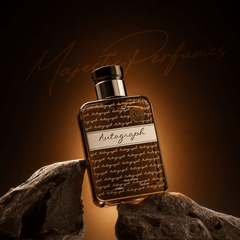 Majestic Perfumes India Autograph Homme 100ml men's perfume bottle with sleek design and elegant packaging.