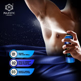 Elegant bottle of Majestic Perfumes India Spell 200ML fragrance with a sleek design and stylish packaging.