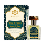 Majestic Perfumes India Attar Al Hadiya 20ML with elegant glass bottle and traditional packaging.