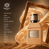 Majestic Silk Eau de Parfum by Majestic Perfumes India, 80ml bottle with elegant packaging and a luxurious fragrance.